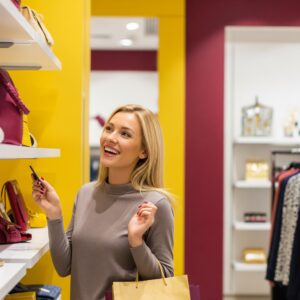 žena nakupuje žena nakupuje